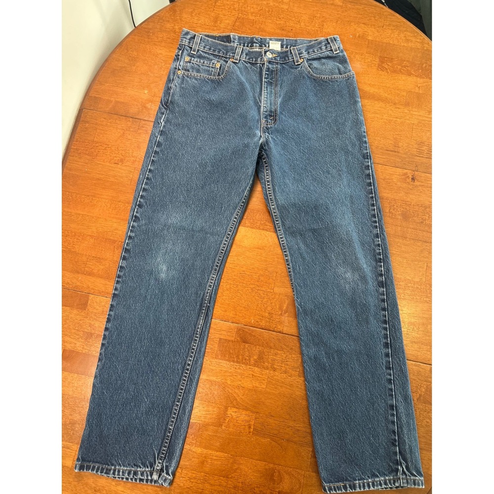 Vintage Levi's 505 Regular Fit Straight Leg Jeans Mens 36x32 Blue Made in USA